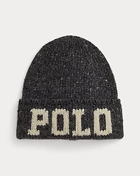 Intarsia-Knit Merino-Wool-Blend Beanie