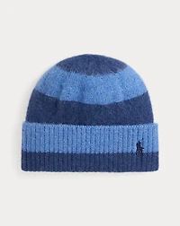 Brushed Wool Striped Beanie