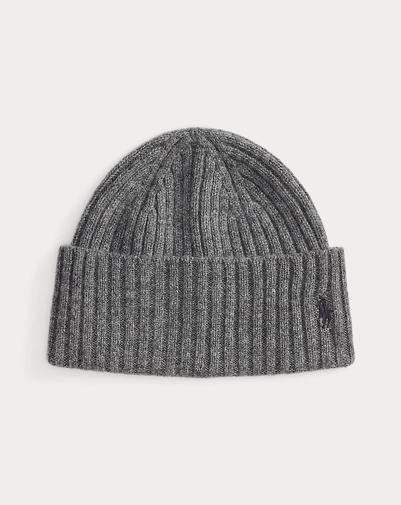 Merino Wool Rib-Knit Watch Cap