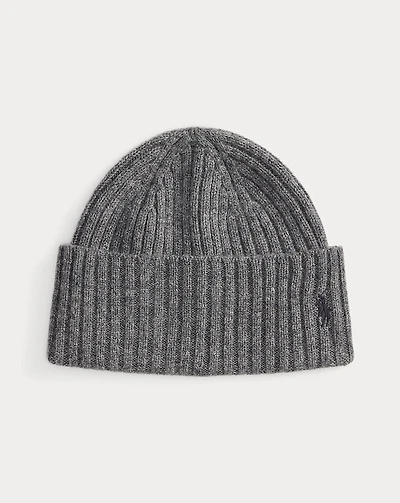 Merino Wool Rib-Knit Watch Cap