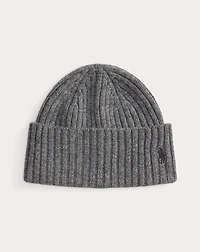 Merino Wool Rib-Knit Watch Cap