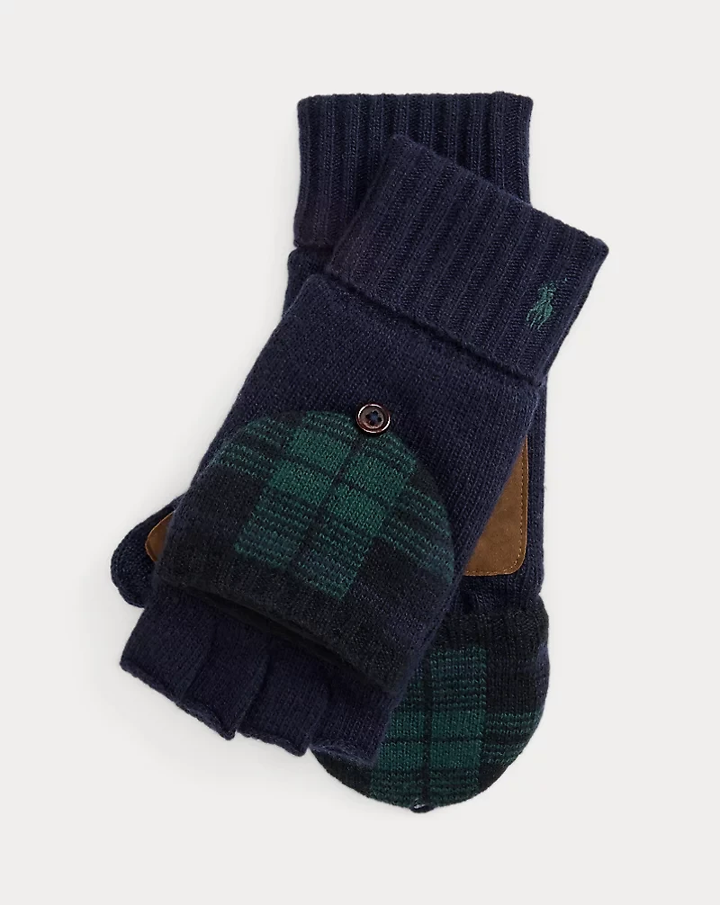 Wool-Blend Convertible Touch Gloves