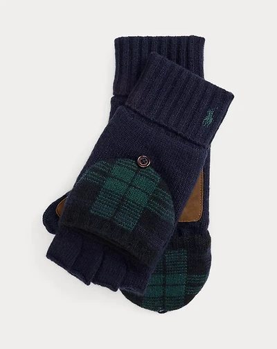 Wool-Blend Convertible Touch Gloves