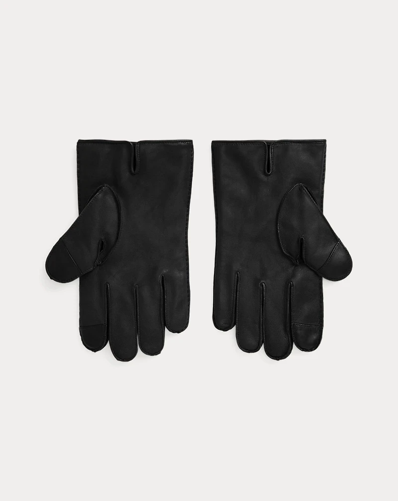 Cashmere-Lined Sheepskin Touch Gloves