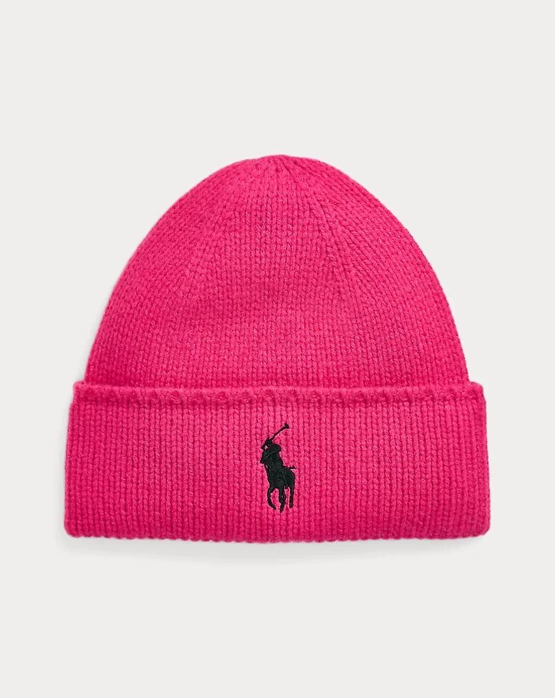 Pink Pony Merino Wool Beanie