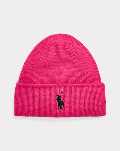 Pink Pony Merino Wool Beanie