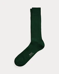 Ribbed Merino Wool-Blend Dress Socks