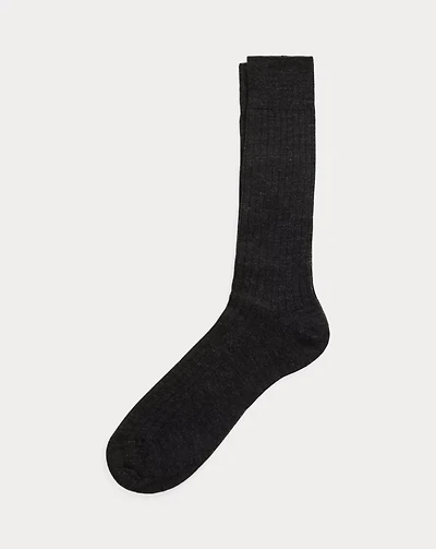 Ribbed Merino Wool-Blend Dress Socks