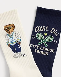 Polo Bear Cotton-Blend Crew Sock 6-Pack