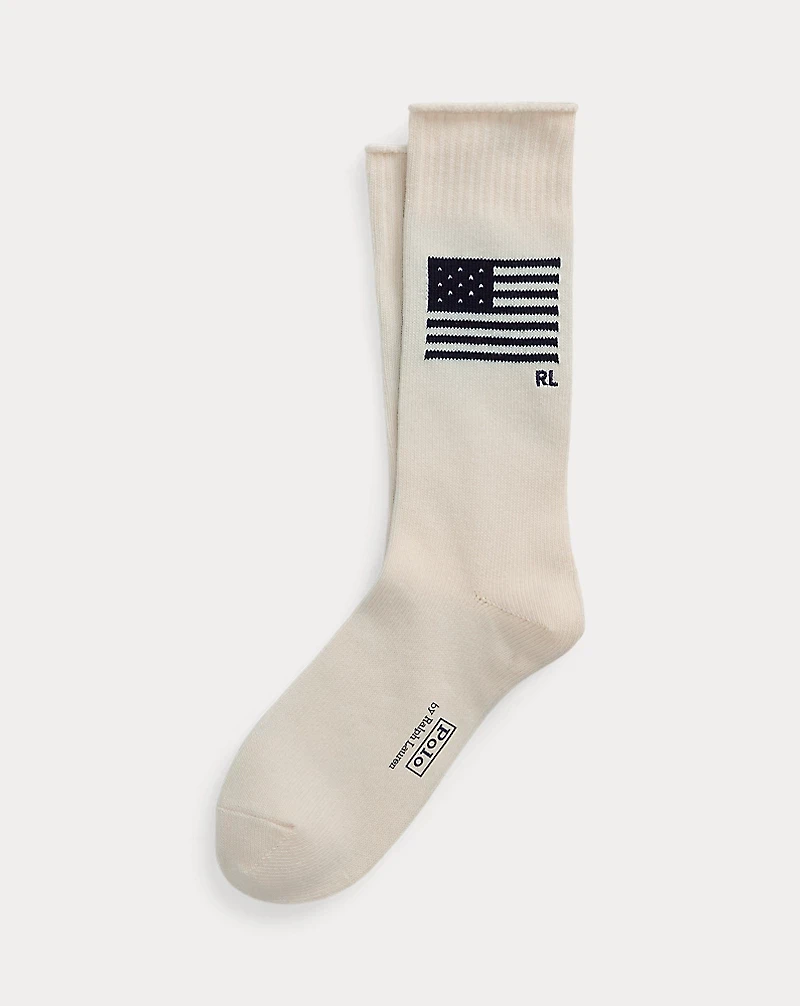 Indigo Flag Ragg Socks