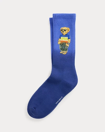 Polo Bear Cotton-Blend Crew Socks