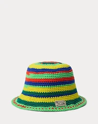 Striped Crocheted Bucket Hat