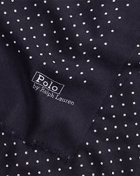 Polka-Dot Wool-Cashmere Scarf