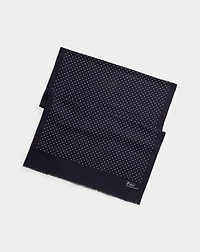 Polka-Dot Wool-Cashmere Scarf