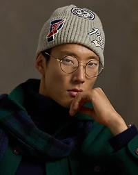 Logo-Patch Wool-Blend Watch Cap