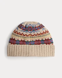 Fair Isle Wool-Blend Beanie
