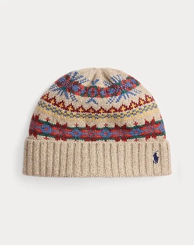 Fair Isle Wool-Blend Beanie