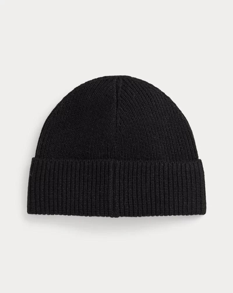 Polo Bear Rib-Knit Beanie