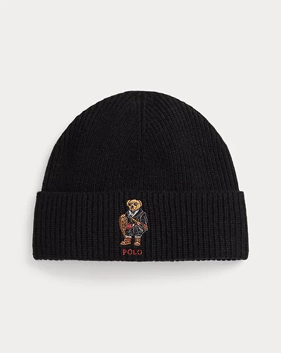 Polo Bear Rib-Knit Beanie