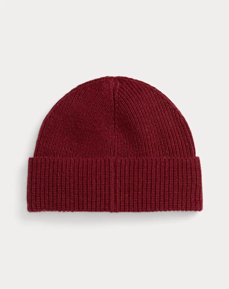 Polo Bear Rib-Knit Beanie