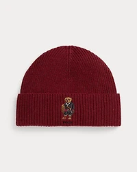 Polo Bear Rib-Knit Beanie
