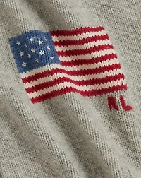 Flag Knit Wool-Blend Scarf