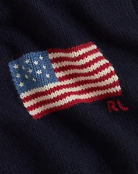 Flag Knit Wool-Blend Scarf