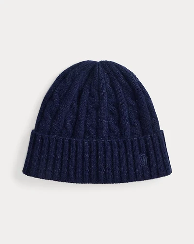 Cable-Knit Cashmere Beanie