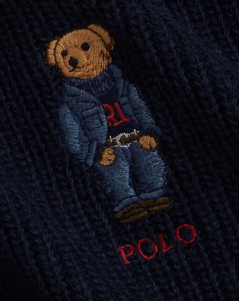 Polo Bear Knit Scarf