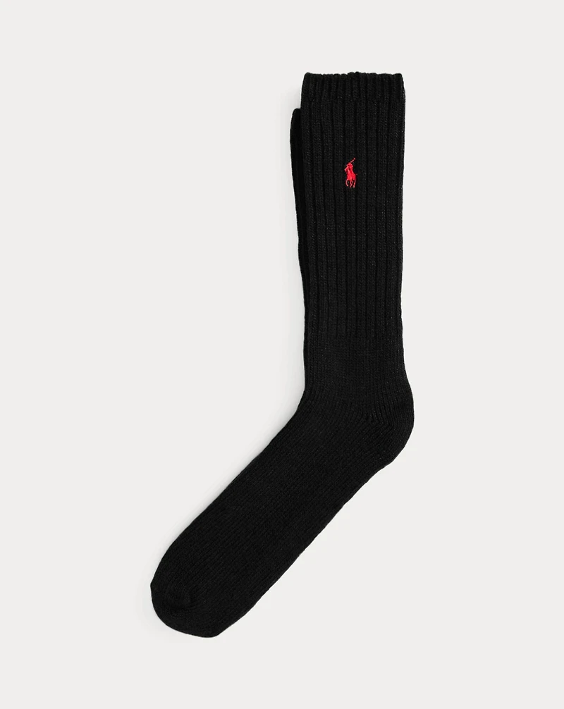 Ribbed Wool-Blend Boot Socks