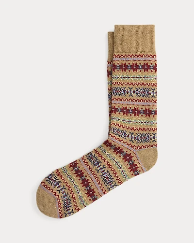 Fair Isle Crew Socks