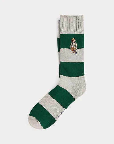 Polo Bear Rugby-Stripe Crew Socks