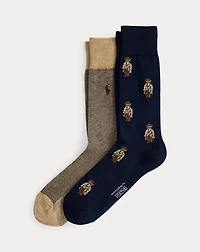 Polo Bear Trouser Sock 2-Pack