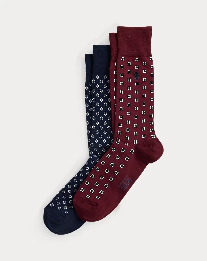 Foulard-Motif Trouser Sock 2-Pack