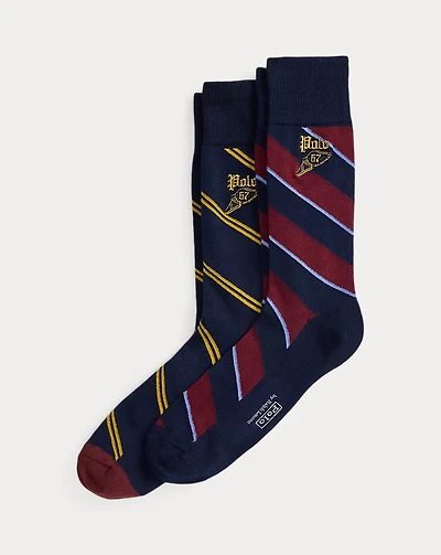 Repp-Stripe Trouser Sock 2-Pack