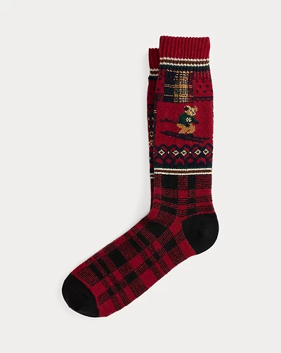 Polo Bear Wool-Blend Boot Socks