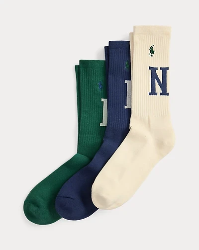 Cotton-Blend Crew Sock 3-Pack