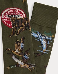 Graphic Cotton-Blend Trouser Sock 2-Pack