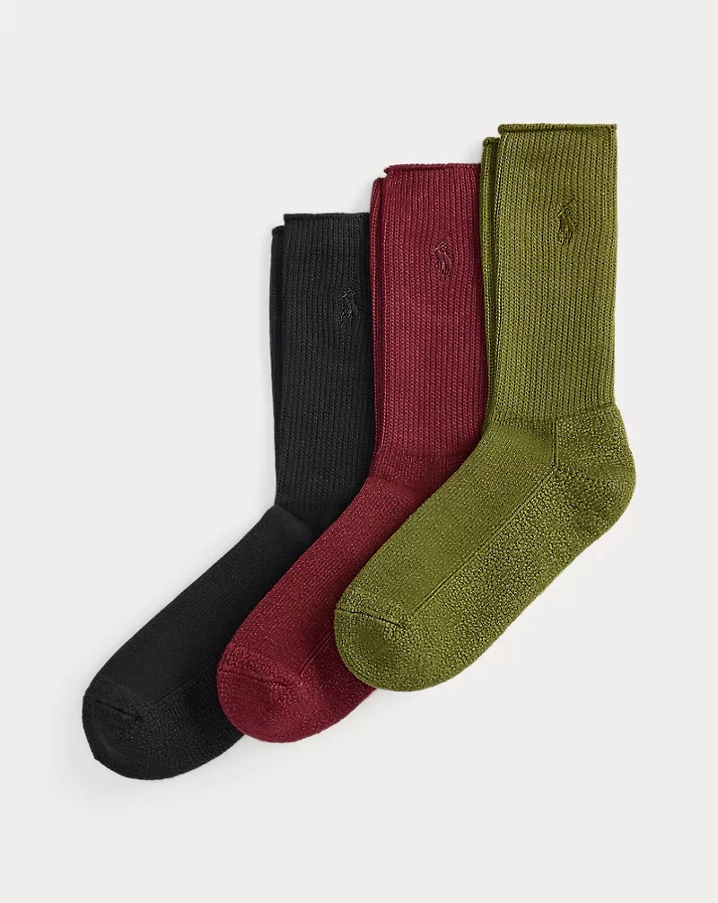 Garment-Dyed Crew Sock 3-Pack