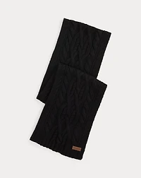 Cable-Knit Wool-Cashmere Scarf