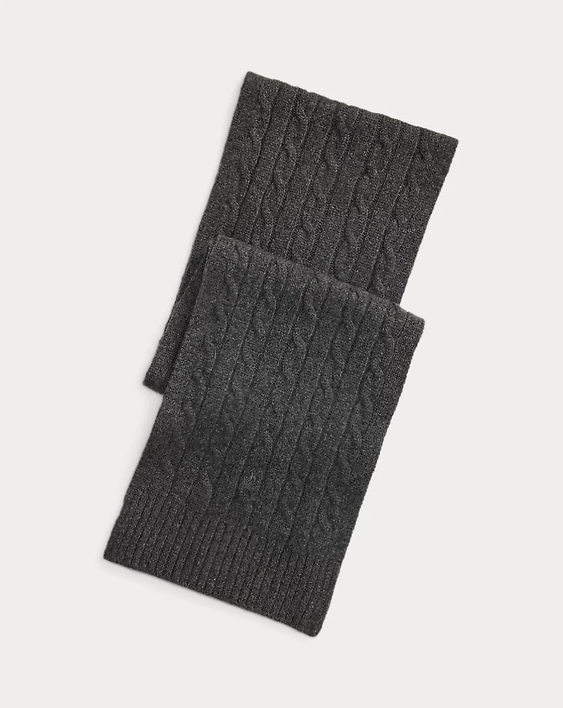Cable-Knit Cashmere Scarf