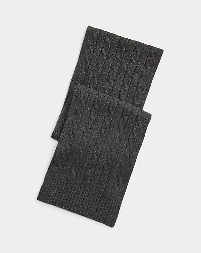 Cable-Knit Cashmere Scarf