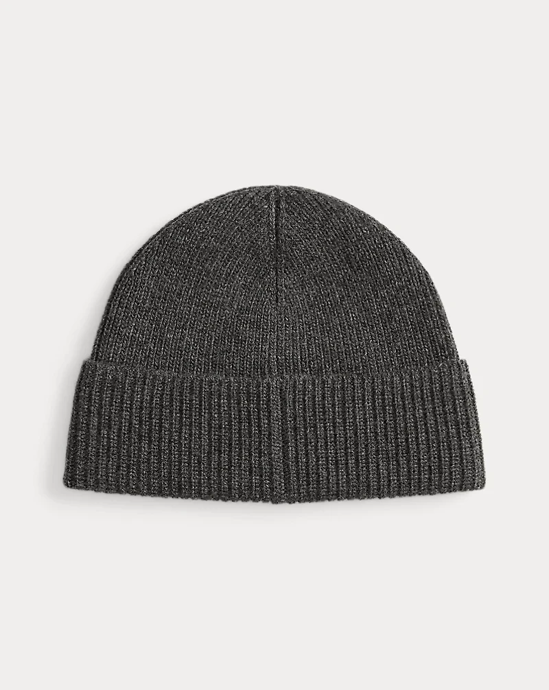 Polo Bear Rib-Knit Beanie