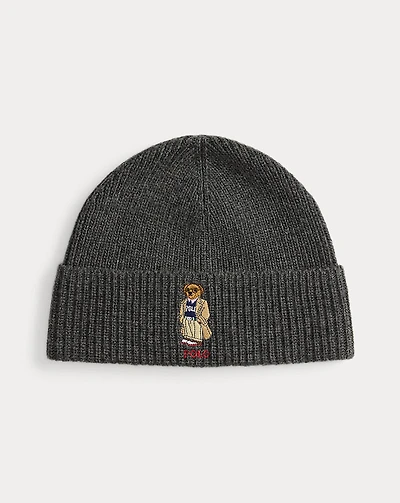 Polo Bear Rib-Knit Beanie