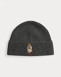 Polo Bear Rib-Knit Beanie