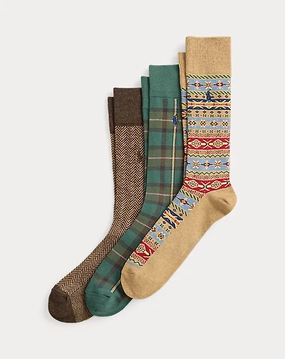 Patterned Trouser Sock 3-Pack