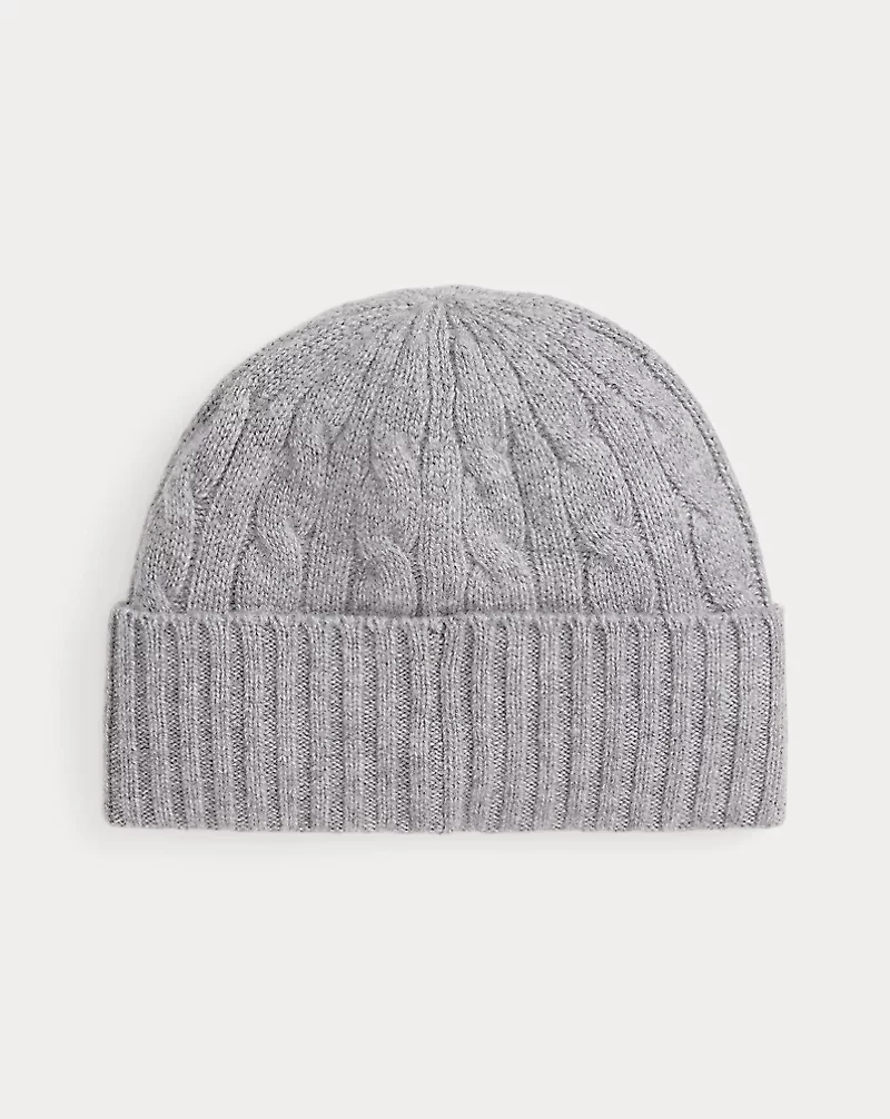 Polo Bear Cable Wool-Cashmere Beanie