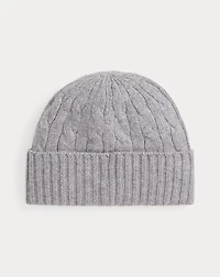 Polo Bear Cable Wool-Cashmere Beanie