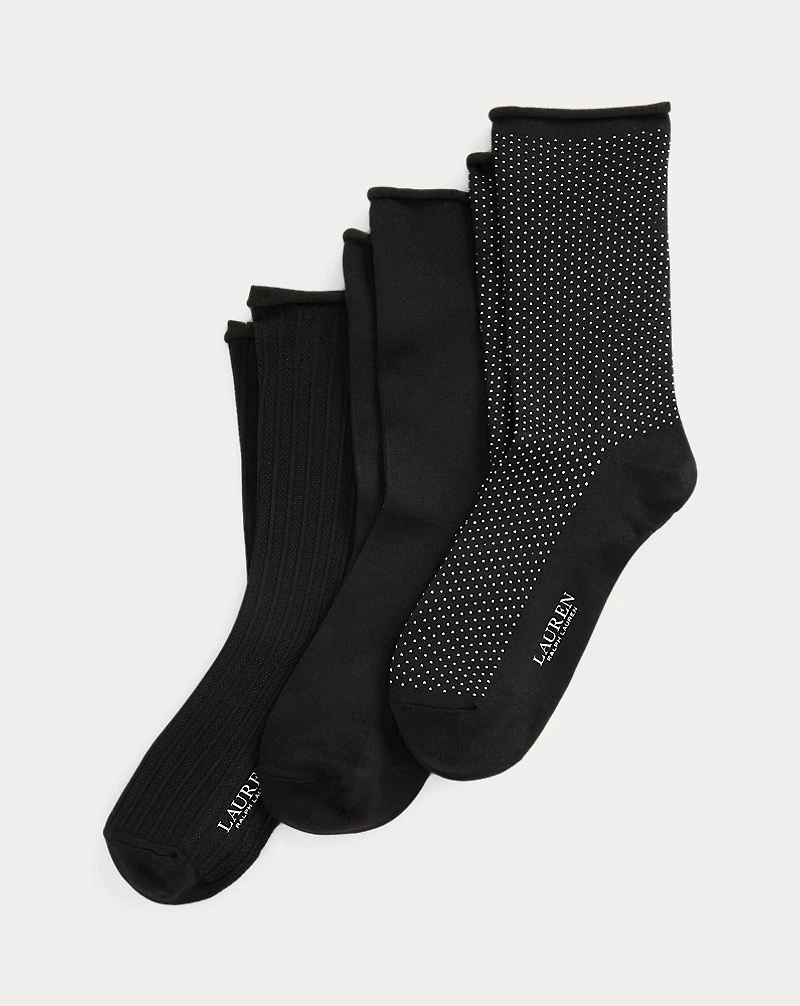 Stretch Roll-Top Sock 3-Pack