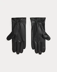 Padlock-Charm Sheepskin Tech Gloves